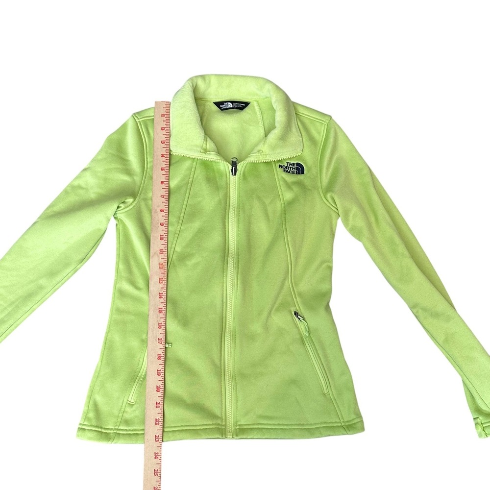 The North Face Jacket Women's‎ Small Lime Green Highanddry Fleece Liner Full Zip - Picture 4 of 13